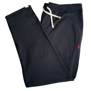 Polo Ralph Lauren Mens 3XLB Black Sweatpants with Red Pony Logo NWT